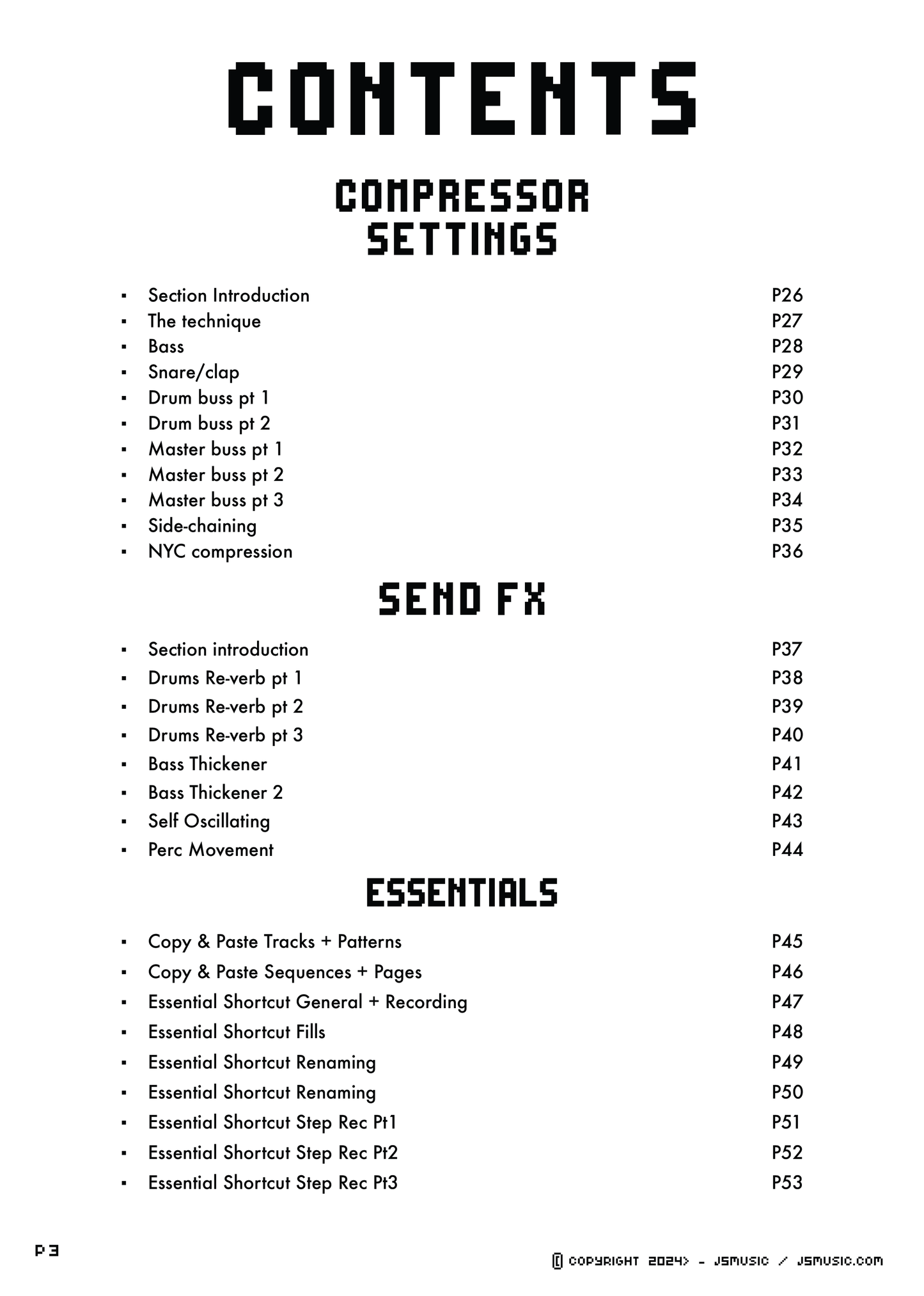 Elektron: Sound & Preset Booklet
